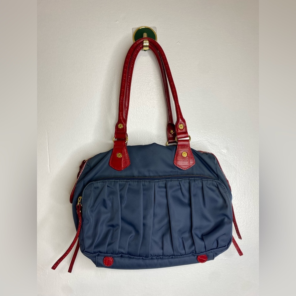MZ WALLACE Jane Tote in Navy and red - Picture 7 of 12